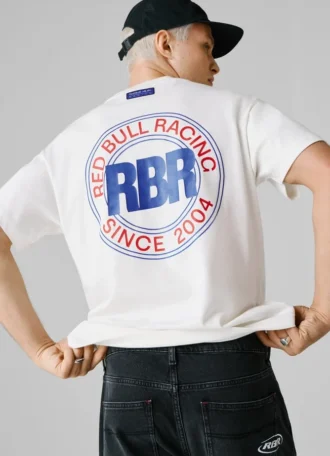 T-Shirt mit Rückenaufdruck in lockerer Passform