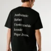 T-Shirt mit Rückenaufdruck in lockerer Passform