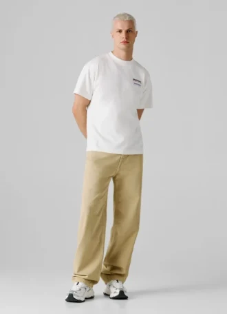T-Shirt mit Rückenaufdruck in lockerer Passform