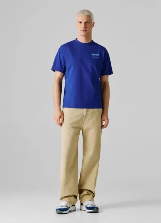 T-Shirt mit Rückenaufdruck in lockerer Passform