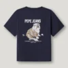T-Shirt mit Rückenaufdruck in lockerer Passform