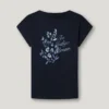 T-Shirt mit Rückenaufdruck in lockerer Passform