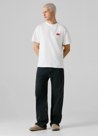 T-Shirt mit Rückenaufdruck in lockerer Passform