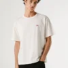T-Shirt mit Rückenaufdruck in lockerer Passform
