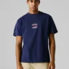 T-Shirt mit Rückenaufdruck in lockerer Passform