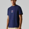 T-Shirt mit Rückenaufdruck in lockerer Passform