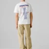 T-Shirt mit Rückenaufdruck in lockerer Passform