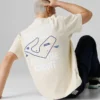 T-Shirt mit Rückenaufdruck und lockerer Passform