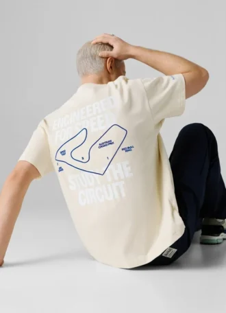 T-Shirt mit Rückenaufdruck und lockerer Passform