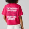 T-Shirt mit Rückenaufdruck und lockerer Passform