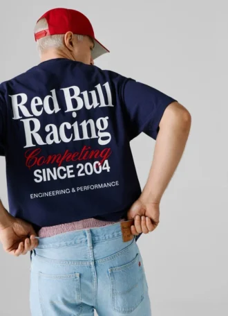 T-Shirt mit Rückenaufdruck und lockerer Passform