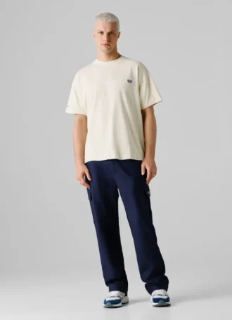 T-Shirt mit Rückenaufdruck und lockerer Passform