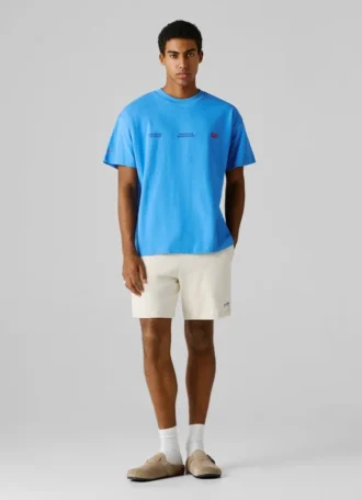 T-Shirt mit Rückenaufdruck und lockerer Passform