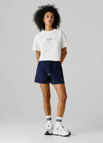 T-Shirt mit Rückenaufdruck und lockerer Passform