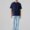 T-Shirt mit Rückenaufdruck und lockerer Passform