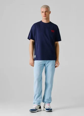 T-Shirt mit Rückenaufdruck und lockerer Passform