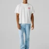 T-Shirt mit Rückenaufdruck und lockerer Passform T-Shirt mit Rückenaufdruck und lockerer Passform