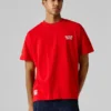 T-Shirt mit Rückenaufdruck und lockerer Passform