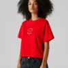 T-Shirt mit Rückenaufdruck und lockerer Passform