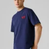 T-Shirt mit Rückenaufdruck und lockerer Passform