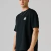 T-Shirt mit Rückenaufdruck und lockerer Passform T-Shirt mit Rückenaufdruck und lockerer Passform