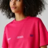 T-Shirt mit Rückenaufdruck und lockerer Passform