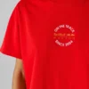 T-Shirt mit Rückenaufdruck und lockerer Passform