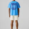 T-Shirt mit Rückenaufdruck und lockerer Passform