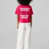 T-Shirt mit Rückenaufdruck und lockerer Passform