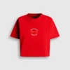 T-Shirt mit Rückenaufdruck und lockerer Passform