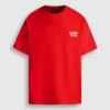 T-Shirt mit Rückenaufdruck und lockerer Passform