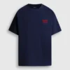 T-Shirt mit Rückenaufdruck und lockerer Passform