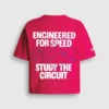 T-Shirt mit Rückenaufdruck und lockerer Passform