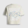T-Shirt mit Rückenaufdruck und lockerer Passform