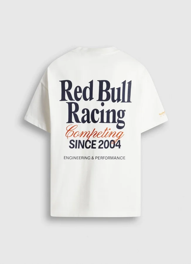 T-Shirt mit Rückenaufdruck und lockerer Passform T-Shirt mit Rückenaufdruck und lockerer Passform