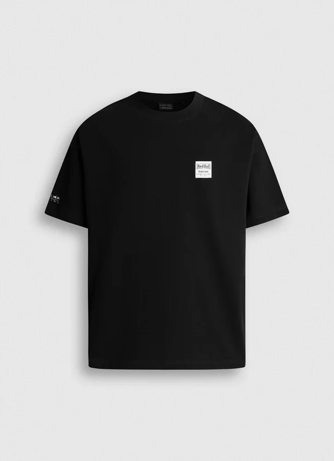 T-Shirt mit Rückenaufdruck und lockerer Passform T-Shirt mit Rückenaufdruck und lockerer Passform