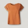T-Shirt mit Rundhalsausschnitt und Fransen