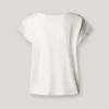 T-Shirt mit Rundhalsausschnitt und Fransen