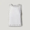 T-Shirt mit Trägern und Nieten