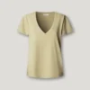 T-Shirt mit V-Ausschnitt und gesticktem Logo T-Shirt mit V-Ausschnitt und gesticktem Logo