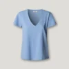 T-Shirt mit V-Ausschnitt und gesticktem Logo