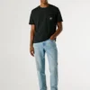 T-Shirt mit Vordertasche in Regular Fit