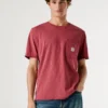 T-Shirt mit Vordertasche in Regular Fit