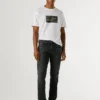 Taper-Fit-Jeans mit mittlerer Leibhöhe – Spike
