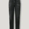 Taper-Fit-Jeans mit mittlerer Leibhöhe – Spike