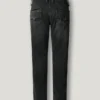 Taper-Fit-Jeans mit mittlerer Leibhöhe – Spike