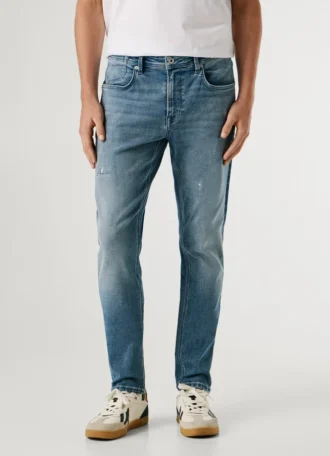 Taper-Fit-Jeans mit mittlerer Leibhöhe – Stanley