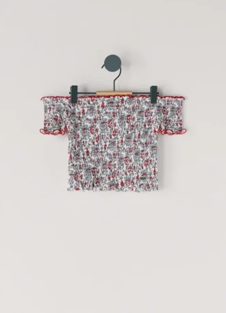 Top mit Blumenprint