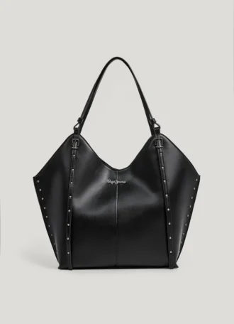 Tote-Bag in Lederoptik mit Nieten