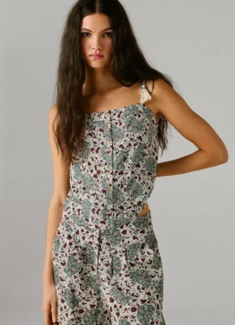Träger-Top mit Blumenprint